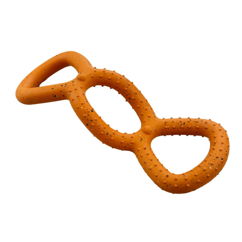 Visuel 3 du produit Jouet pour chien en caoutchouc naturel et Nike Grind coloris orange tug à mâcher Max Fusion - Taille XL