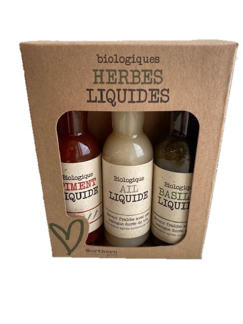 Visuel 1 du produit Coffret de 3 flacons d’herbes liquides bio Northern greens - 3 x 40 ml