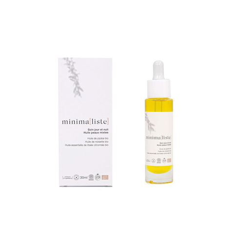 Visuel 1 du produit Huile visage peaux mixtes Minima[liste] - 30 ml