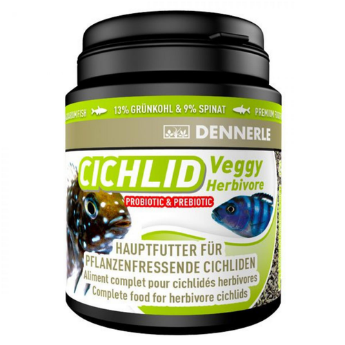 Visuel 1 du produit Aliment pour poisson herbivore DENNERLE Cichlid Veggy Herbivore - 90g/200ml