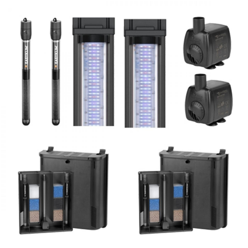 Visuel 2 du produit Aquarium tout équipé noir, AQUATLANTIS AQUARIUM modèle Splendid 200 - 604L