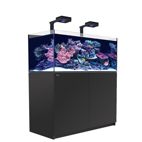 Visuel 1 du produit Aquarium eau de mer avec un meuble coloris noir Reefer™ Deluxe XL 425 Red Sea - 120 x 57,5 x 142 cm