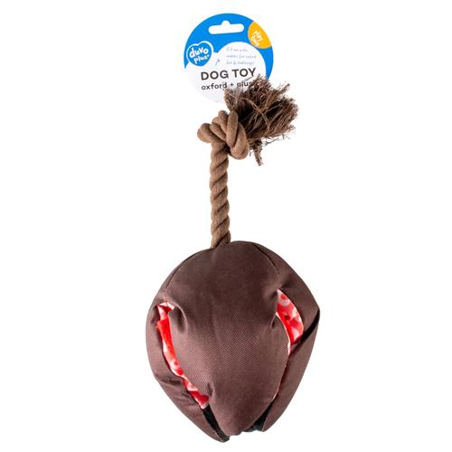 Visuel 1 du produit Jouet pour chien coloris marron distributeur à friandises Duvoplus Pitahaya - 37 x 37 x 26 cm