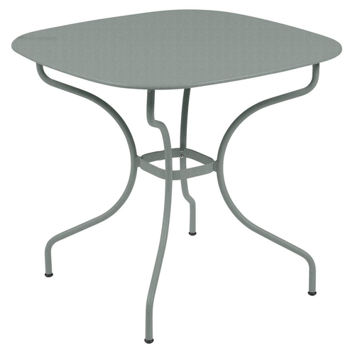 Visuel 8 du produit Table carrée avec bords arrondis en acier Opéra Fermob - 82 x 82 x 74 cm