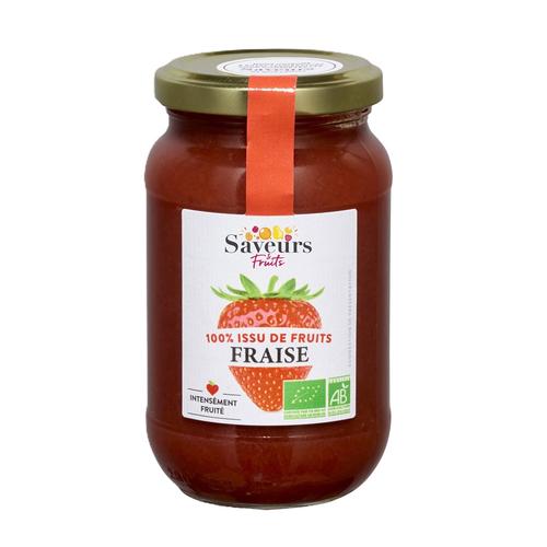 Visuel 1 du produit Préparation bio 100 % fruits fraise Saveurs Attitudes - 310 g