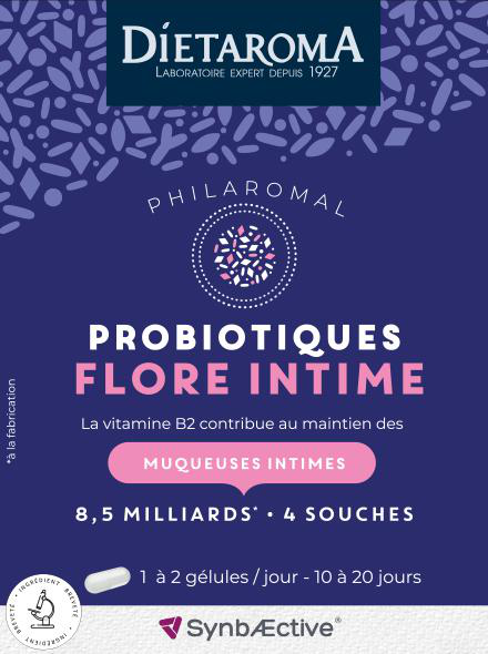 Visuel 1 du produit Complément alimentaire muqueuses intimes probiotiques flore intime Dietaroma Philaromal - 20 gélules