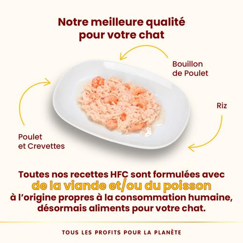 Visuel 3 du produit Pâtée pour chat HFC Natural au poulet et crevettes Almo Nature - 70 g