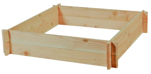 Visuel 1 du produit Potager carré en bois de sapin PEFC - 90 x 90 x 16 cm
