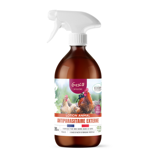 Visuel 1 du produit Lotion antiparasitaire externe pour poules Gasco - 280 ml