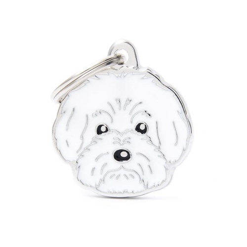 Visuel 1 du produit Médaille friends pour bichon bolonais en métal