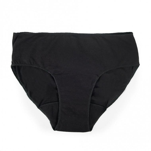 Visuel 1 du produit Culotte menstruelle noire en coton bio Plim Les CulottÃ©es - Taille 44