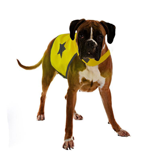Visuel 1 du produit Gilet de sécurité jaune fluo pour chien 56 cm