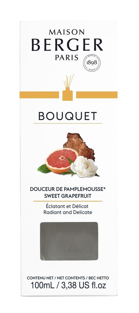 Visuel 1 du produit Bouquet parfumé en verre blanc Maison Berger Glaçon douceur de pamplemousse - 100 ml