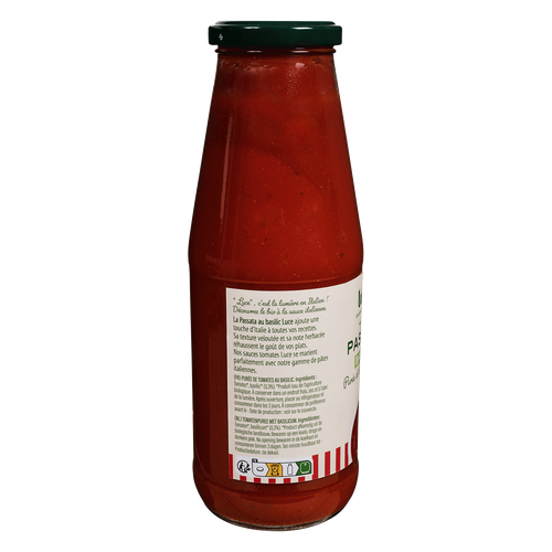 Visuel 3 du produit Sauce tomate Passata basilic bio Luce - 700 g
