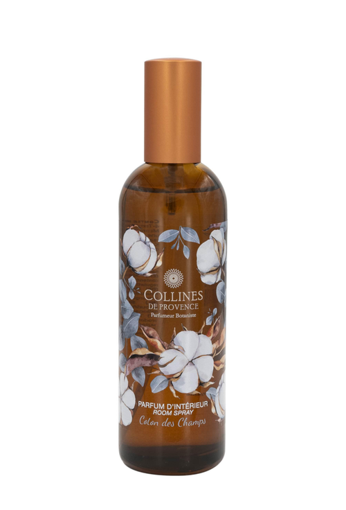 Visuel 1 du produit Parfum d’intérieur en vaporisateur senteur Coton des Champs Collines de Provence – 100 ml