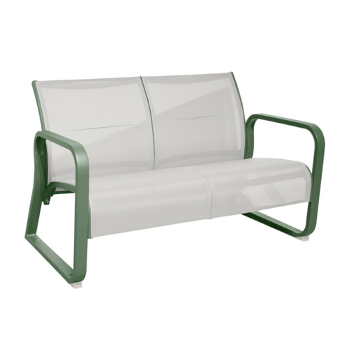 Visuel 1 du produit Canapé d'extérieur en aluminium coloris vert Quenza II - 128 x 83 x 78 cm