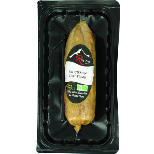 Visuel 1 du produit Saucisson cuit fumé bio Rostain - 1 pièce