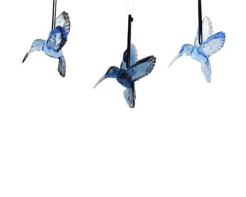 Visuel 1 du produit Colibri à suspendre en acrylique bleu - 9,5 x 7,1 x 9 cm