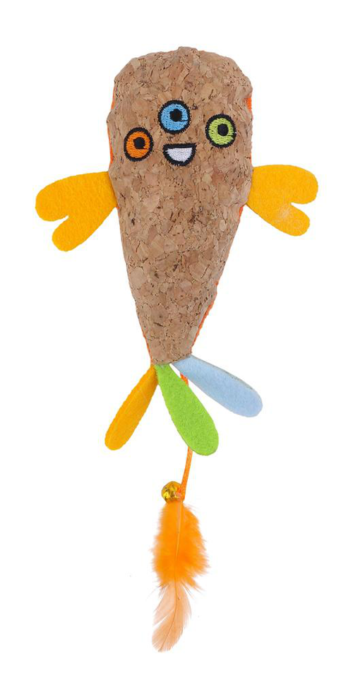 Visuel 1 du produit Jouet pour chat coloris multicolore Wouapy Stranger Le Joyeux - 15 x 9,5 x 3 cm