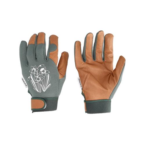 Visuel 1 du produit Gant Spring coloris vert kaki en maille polyester et cuir Blackfox - taille 6