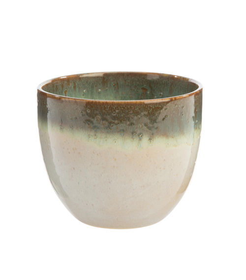 Visuel 1 du produit Cache-pot en céramique beige Basalt - Ø 15 x H 10 cm