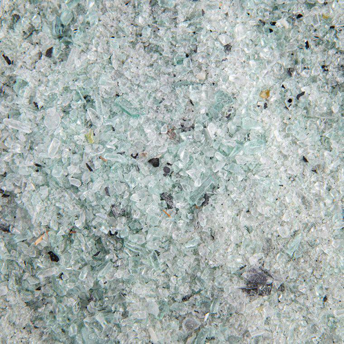 Visuel 3 du produit Cache-pot recyclé en billes de verre Mon pot français coloris blanc - Ø 16 x 14 cm