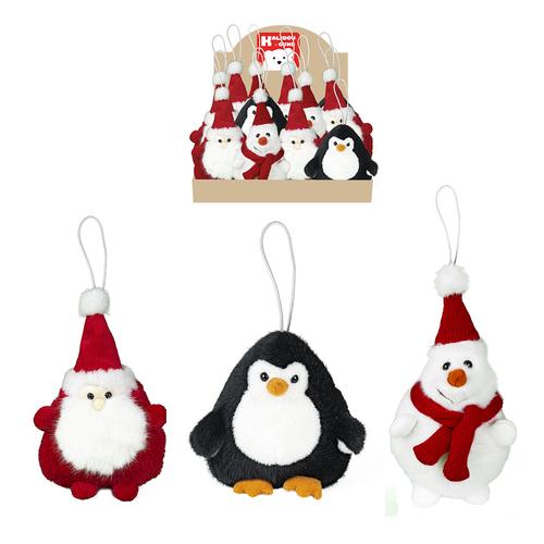 Visuel 1 du produit Suspension pour sapin de Noël personnage avec ficelle coloris multicolore Kalidou - H 15 cm