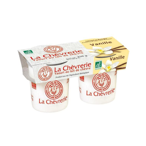 Visuel 1 du produit Yaourt de chèvre à la vanille La Chèvrerie - 250 g