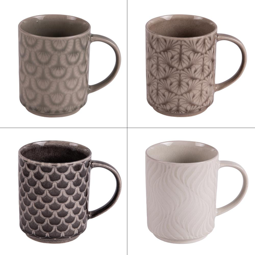 Visuel 1 du produit Mug en gré multicolore Eyran - 50 cl (livré aléatoirement parmi 4 modèles assortis)