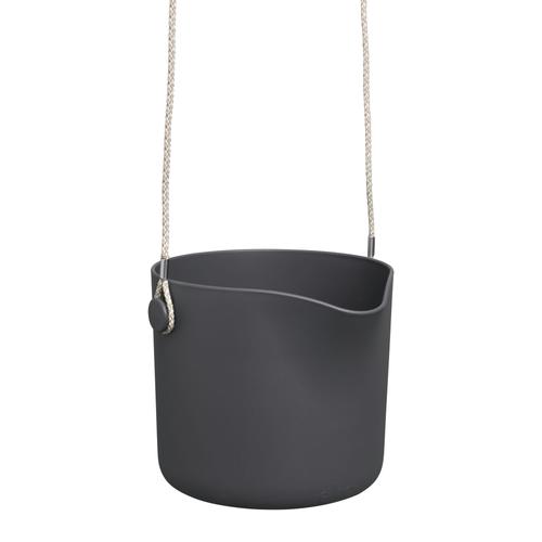 Visuel 1 du produit Cache-pot suspension B.for Swing coloris noir en plastique injecté Elho -  Ø 18 x 17 cm