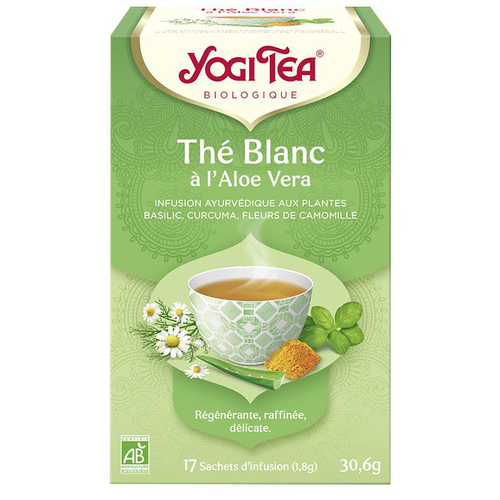 Visuel 1 du produit Yogi Tea Thé blanc aloé vera – La boîte de 17 sachets