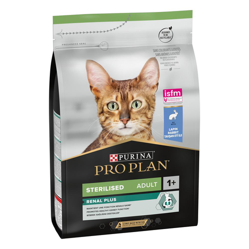 Visuel 1 du produit Croquette pour chat adulte stérilisé au lapin Pro Plan - 3 kg