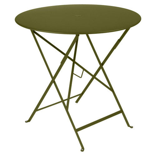 Visuel 1 du produit Table pliante Bistro coloris vert en acier Fermob - 74 cm