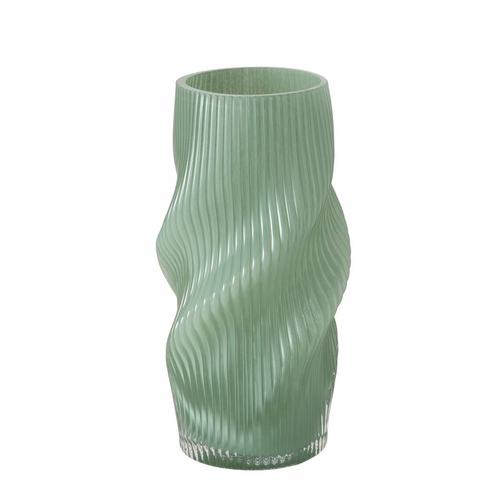 Visuel 1 du produit Vase en verre teinté vert Varese - Ø 15,5 x H 30 cm