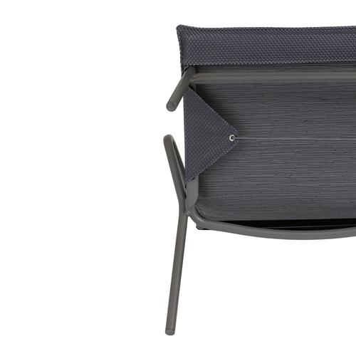 Visuel 7 du produit Canapé d'extérieur en aluminium coloris anthracite Vence BeComfort Lafuma - 123 x 69 x 70 cm
