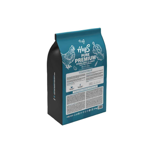 Visuel 3 du produit Croquette pour chat adulte stérilisé au poulet light Hays Pure Premium - 2 kg