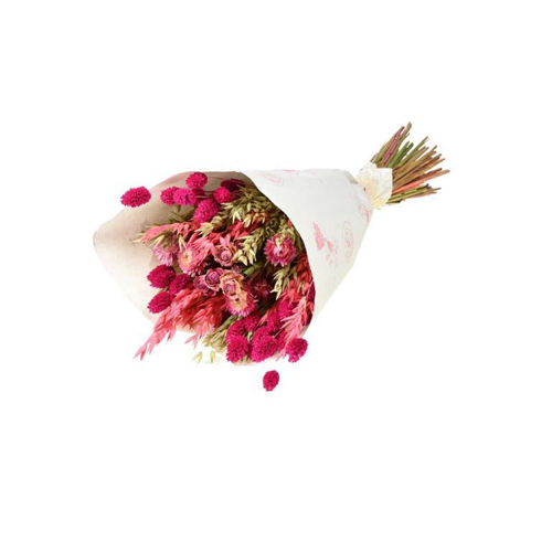 Visuel 1 du produit Bouquet de fleurs séchées Trendy Pink coloris rose - H 50 cm