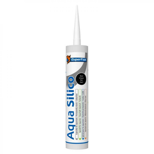 Visuel 1 du produit Silicone aquatique noir, spécifique pour aquarium - SUPERFISH Aqua Silico - 300ml