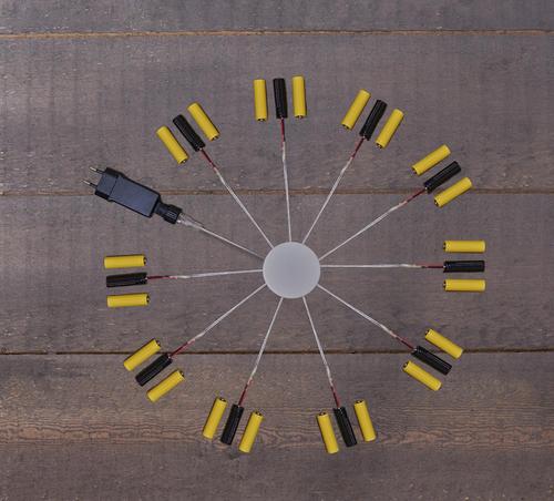 Visuel 2 du produit Adaptateur transformateur pour piles 4,5V 10x3AA coloris noir indice de protection IP20