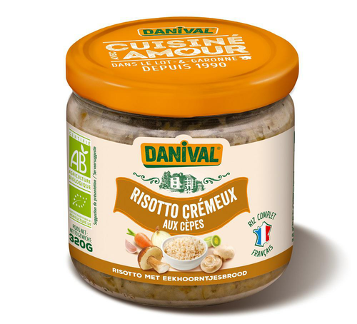 Visuel 1 du produit Risotto crémeux aux cèpes bio Danival - 320 g