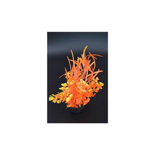 Visuel 1 du produit Herbe papillon orange en plastique 15 cm