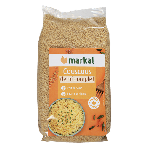 Visuel 1 du produit Couscous 1/2 complet bio Markal - 500 g