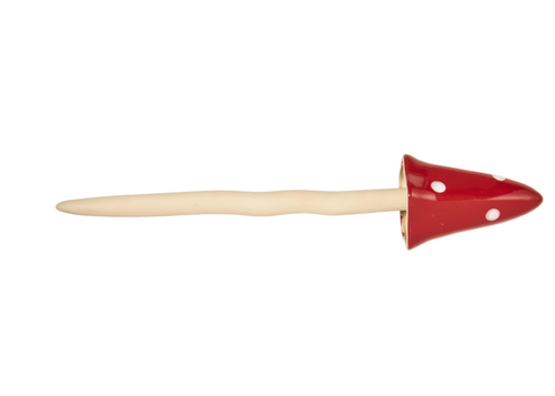 Visuel 1 du produit Champignon géant décoratif coloris rouge en céramique Smartgarden - 35 x 7,5 x 7,5 cm