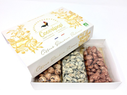 Visuel 1 du produit Coffret sélection de pralines bio Cocoripop - 300 g