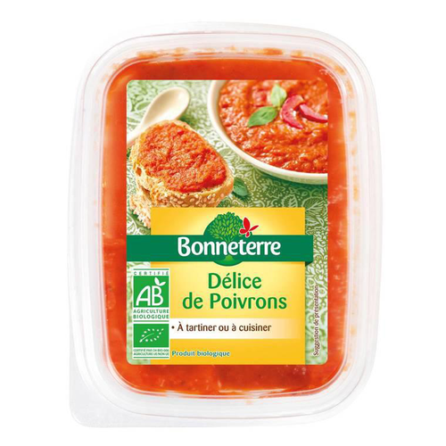 Visuel 2 du produit Délice de poivrons bio Bonneterre - 140 g