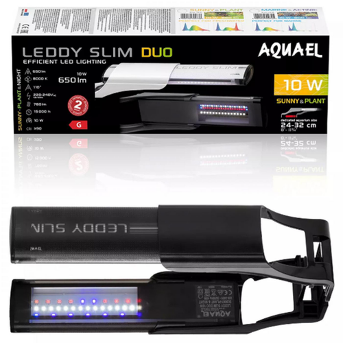 Visuel 3 du produit Rampe LED Leddy Slim Duo Sunny & Plant 2.0 Day & Night | Noir 10 W - AQUAEL