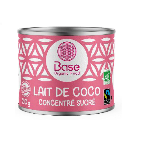 Visuel 1 du produit Lait de coco concentré 14% mg Base organic food - 210 ml