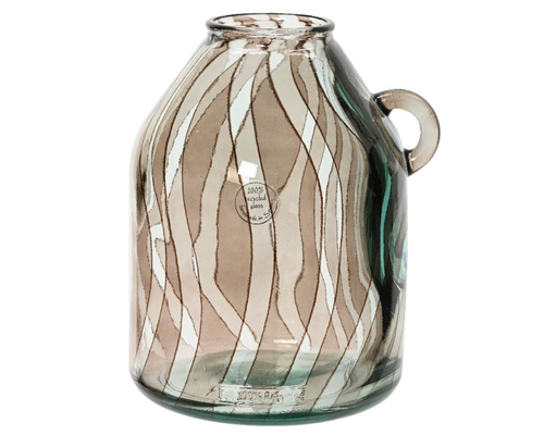 Visuel 1 du produit Vase coloris marron en verre recyclé - Ø 21 cm