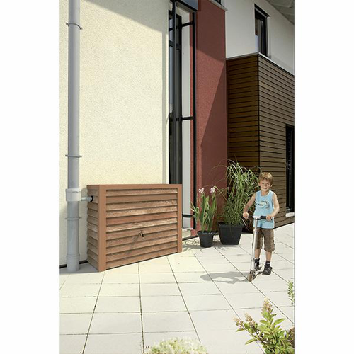 Visuel 3 du produit Récupérateur d'eau mural bois clair Garancia Woody - 350 L