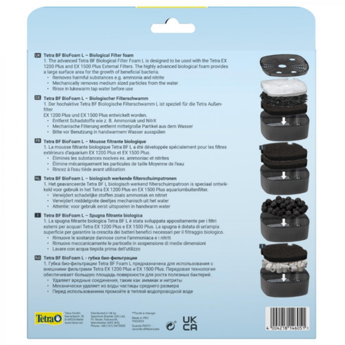 Visuel 2 du produit Mousse filtrante bio grande taille TETRA BF - pack de 2